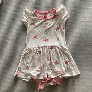 Kyte Baby Twirl Bodysuit Dress Pink Jurassic 18-24 months